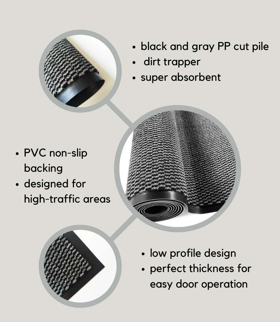 PP cut pile mat details